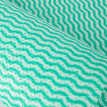 Viscose Polyester Green Wave non tissé Tissu imprimé